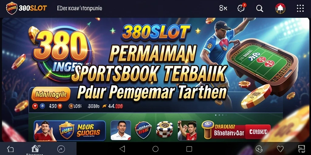 Tangkapan layar gameplay 380SLOT yang menunjukkan suasana taruhan olahraga.