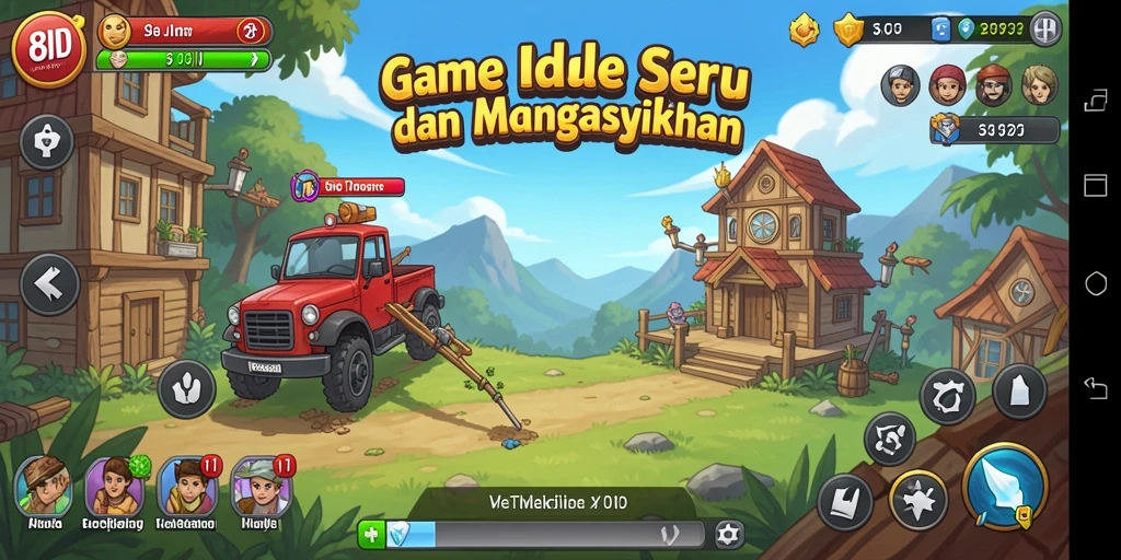 Gameplay seru dan menyenangkan dari 8ID di layar.