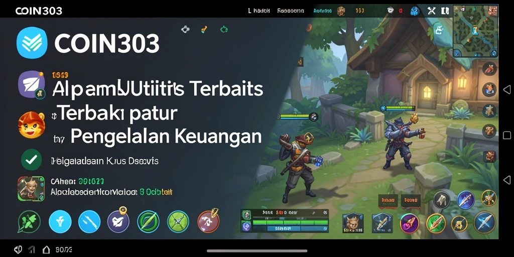 Tampilan antarmuka pengguna COIN303 untuk pengelolaan keuangan.