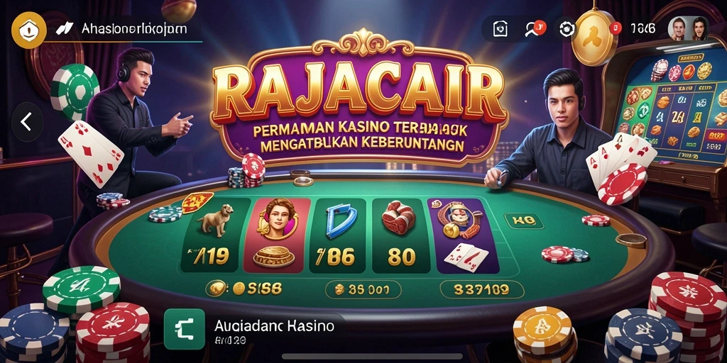 Tampilan gameplay Kasino yang seru dan mendebarkan.